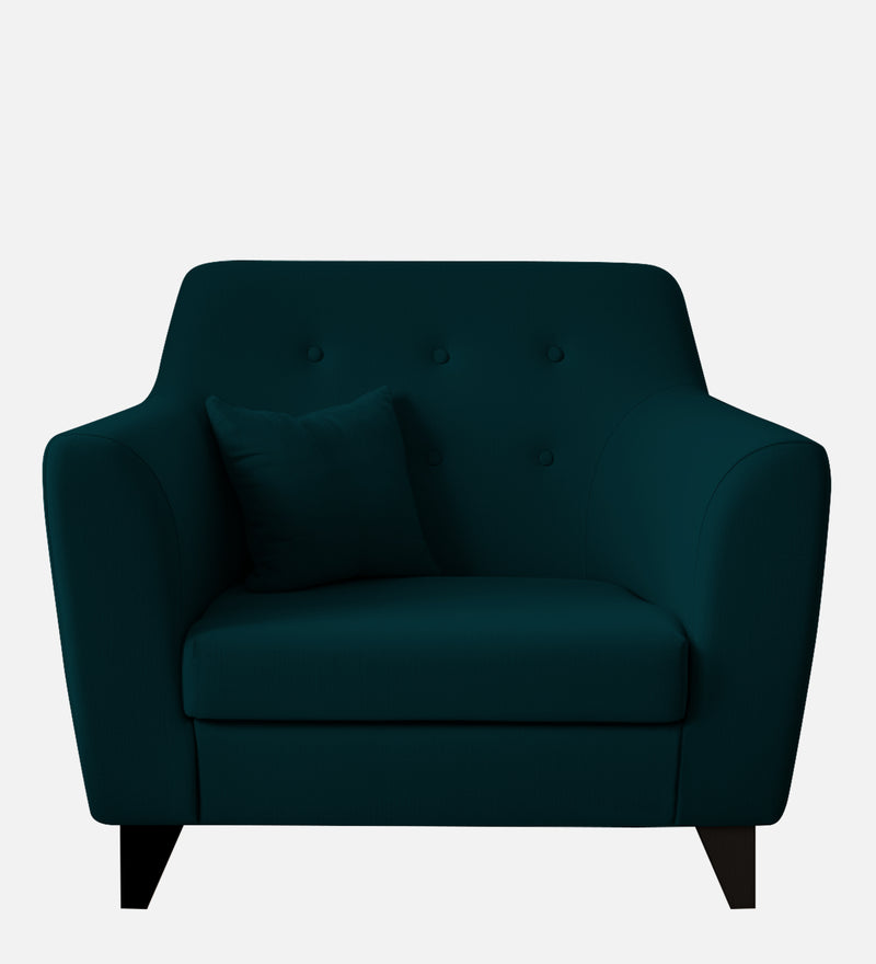 Bali Velvet 1 Seater Sofa in Emerald Green Colour