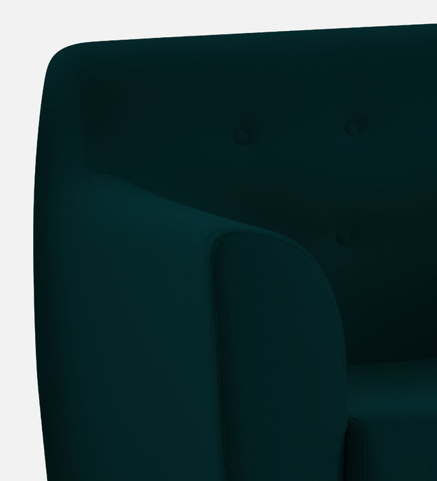 Bali Velvet 1 Seater Sofa in Emerald Green Colour