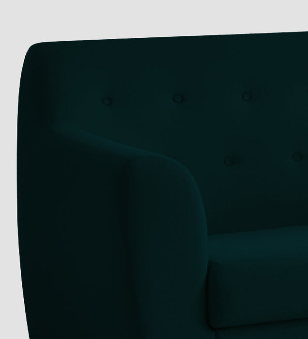 Bali Velvet 2 Seater Sofa in Emerald Green Colour