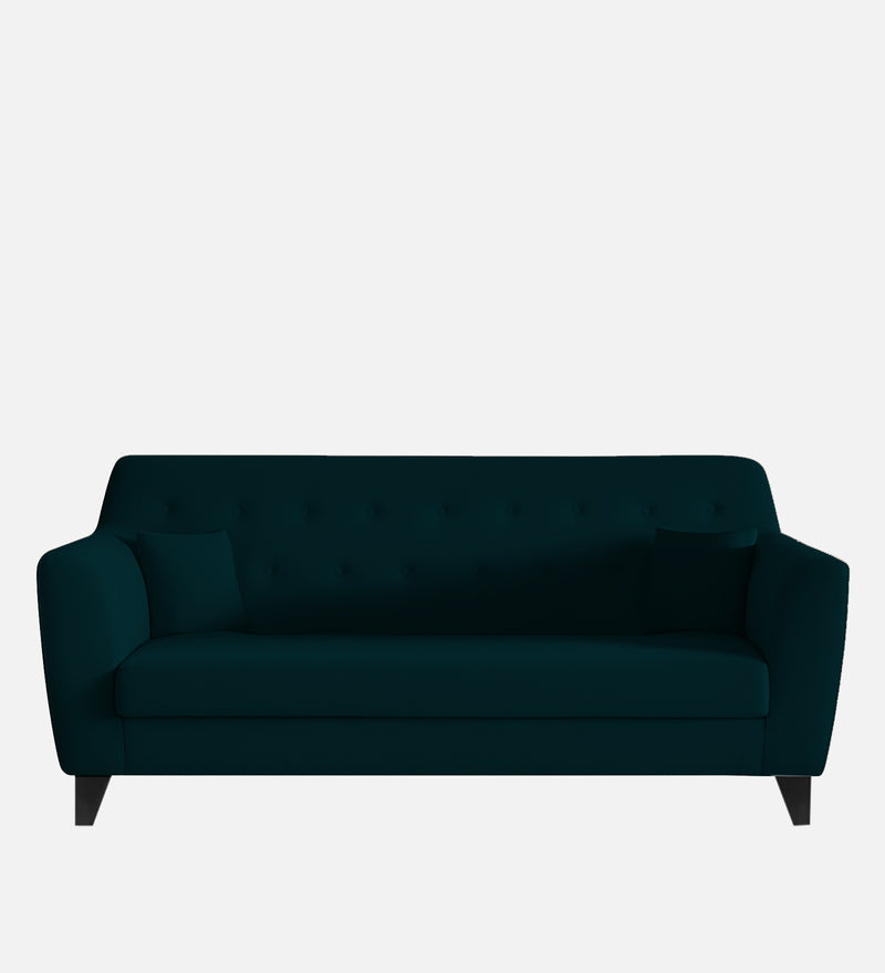 Bali Velvet 3 Seater Sofa in Emerald Green Colour