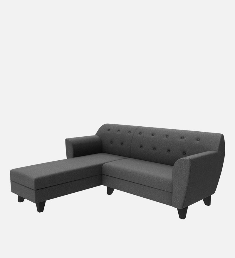 Bali Fabric 5 Seater Sectional Sofa (Left Hand Side) Grey