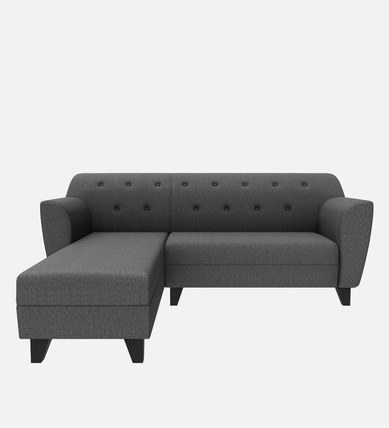 Bali Fabric 5 Seater Sectional Sofa (Left Hand Side) Grey