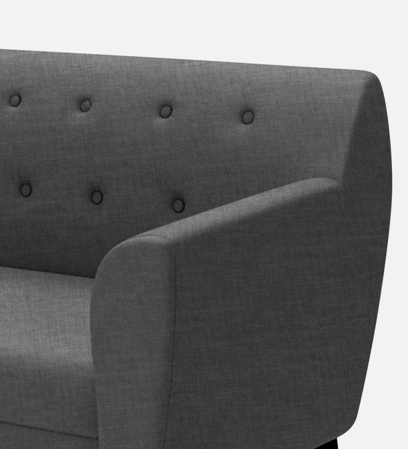 Bali Fabric 5 Seater Sectional Sofa (Left Hand Side) Grey