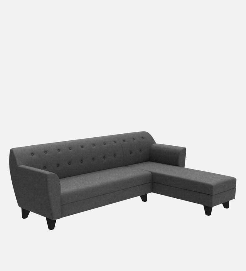 Bali Fabric 6 Seater Sectional Sofa (Right Hand Side) Grey