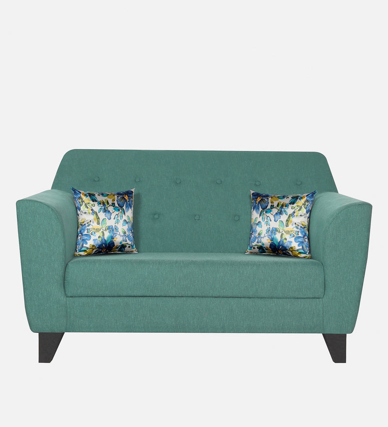 Bali Fabric 2 Seater Sofa In Imperial Green Colour