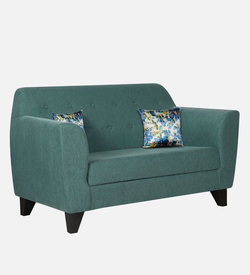 Bali Fabric 2 Seater Sofa In Imperial Green Colour
