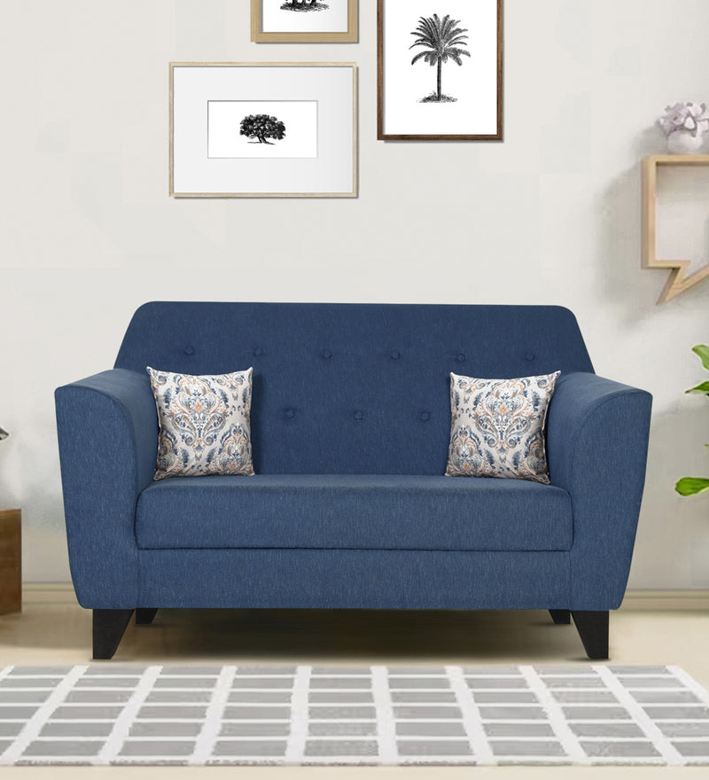 Bali Fabric 2 Seater Sofa In Jeans Blue Colour