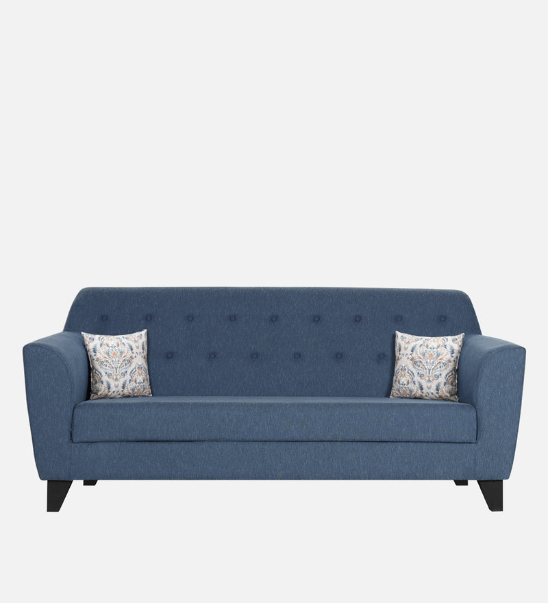 Bali Fabric 3 Seater Sofa In Jeans Blue Colour