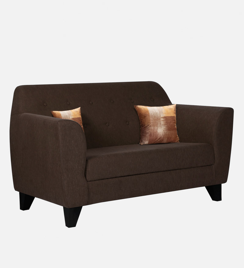 Bali Fabric 2 Seater Sofa In Mahogany Colour