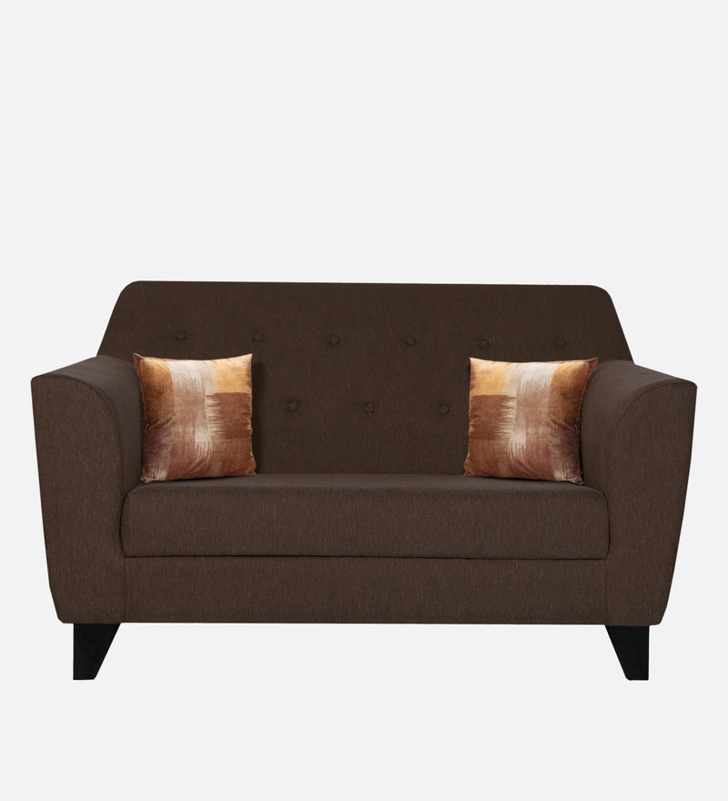 Bali Fabric 2 Seater Sofa In Mahogany Colour