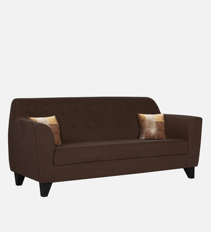 Bali Fabric 3 Seater Sofa In Mahogany Colour