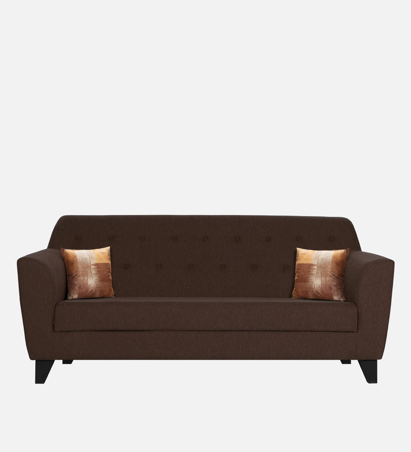 Bali Fabric 3 Seater Sofa In Mahogany Colour