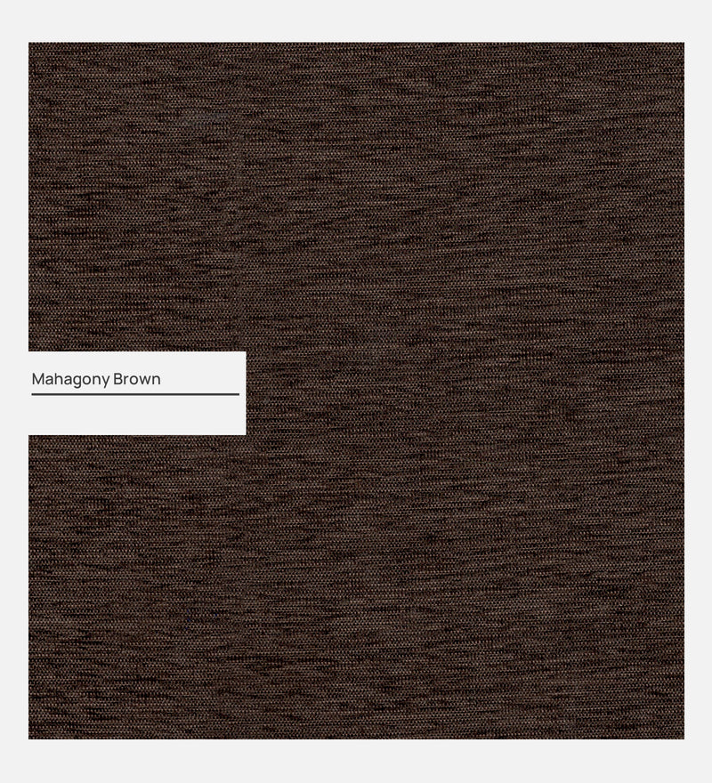 Bali Fabric 3 Seater Sofa In Mahogany Colour