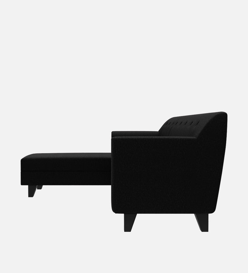 Bali Fabric 5 Seater Sectional Sofa (Left Hand Side) Mystic Black