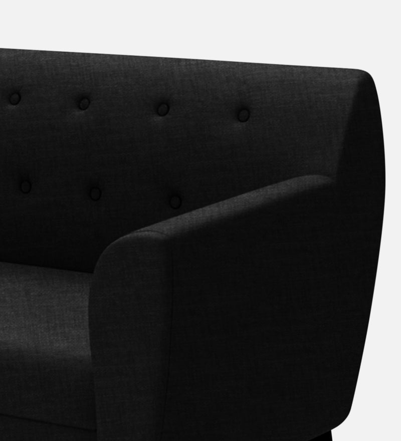 Bali Fabric 5 Seater Sectional Sofa (Left Hand Side) Mystic Black