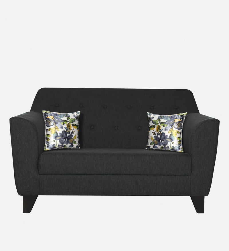 Bali Fabric 2 Seater Sofa In Mystic Black Colour
