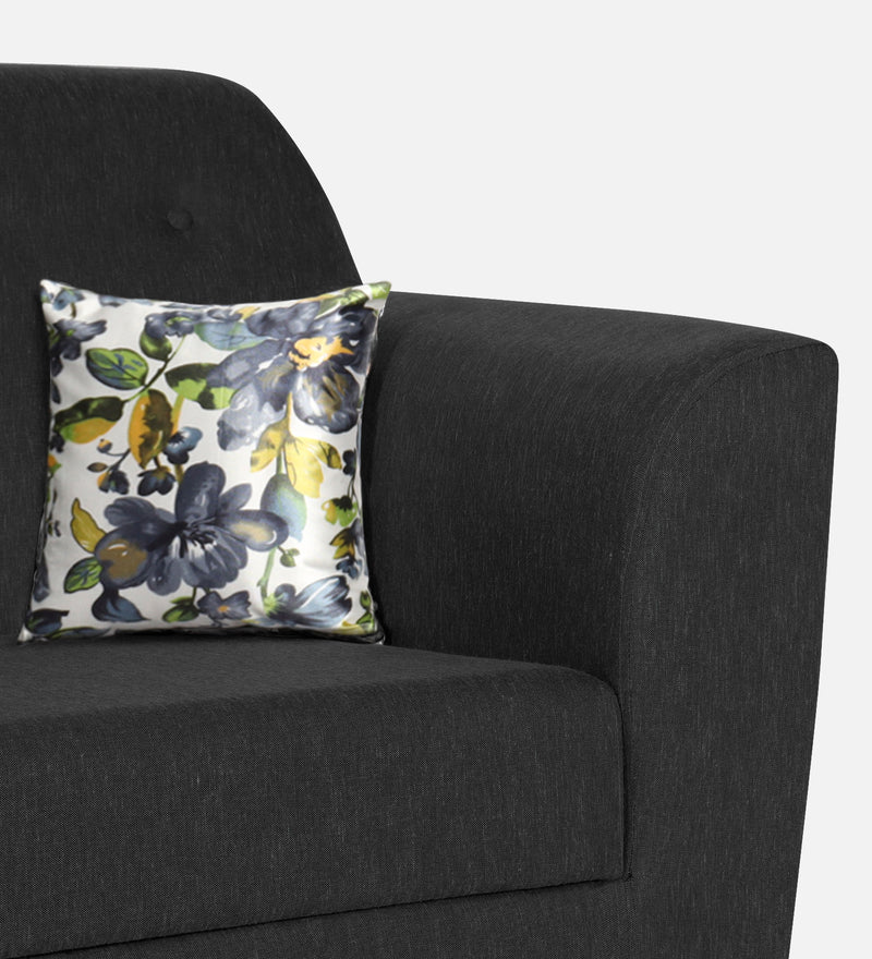 Bali Fabric 2 Seater Sofa In Mystic Black Colour