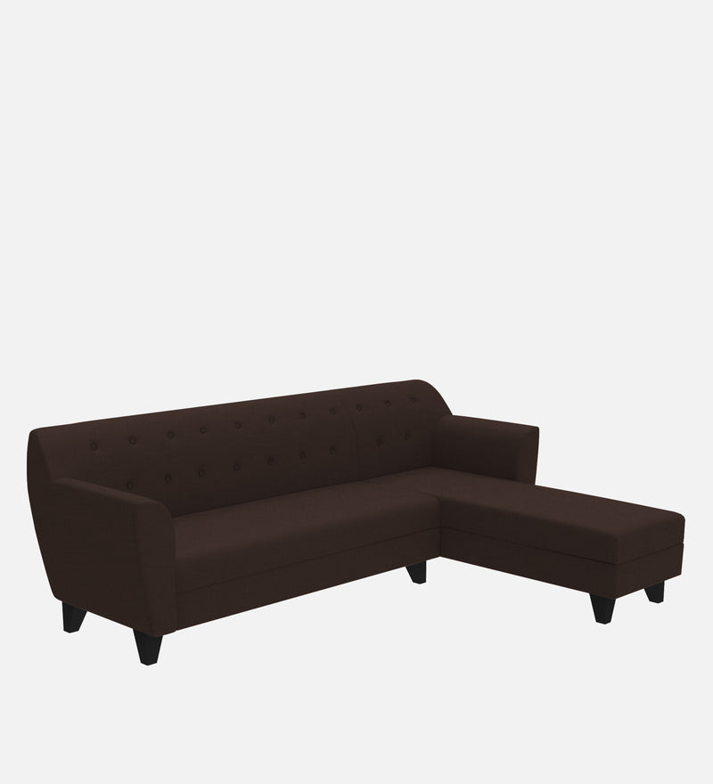 Bali Fabric 6 Seater Sectional Sofa (Right Hand Side) Mahogany