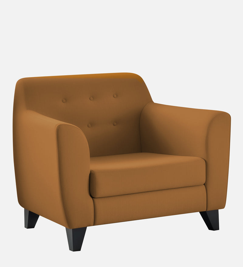 Bali Velvet 1 Seater Sofa in Mocha Colour