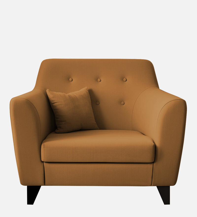 Bali Velvet 1 Seater Sofa in Mocha Colour