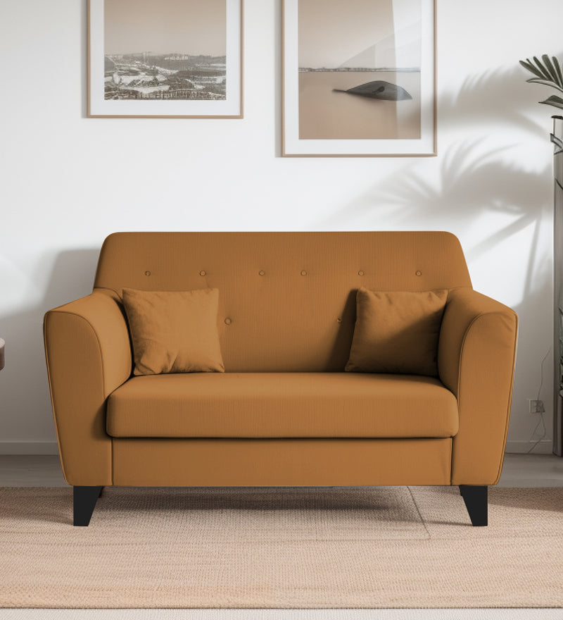 Bali Velvet 2 Seater Sofa in Mocha Colour
