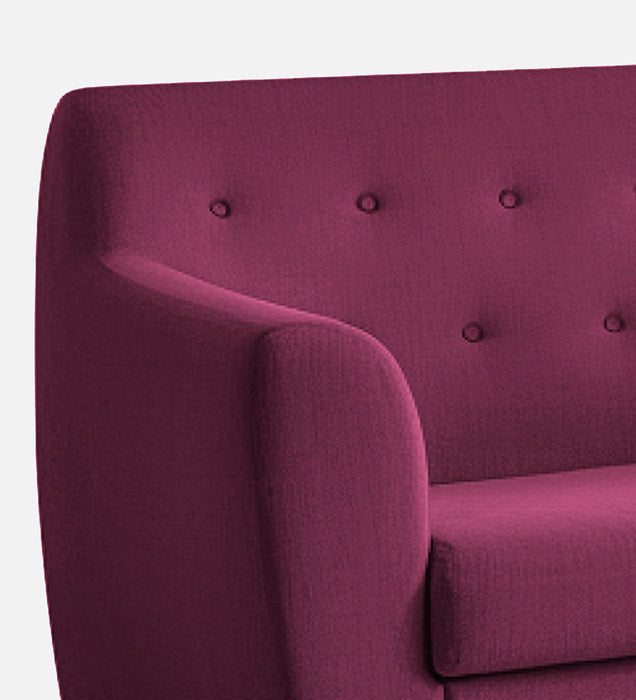 Bali fabric 1 Seater Sofa in Mulberry Colour
