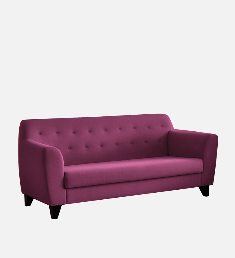 Bali fabric 3 Seater Sofa in Mulberry Colour