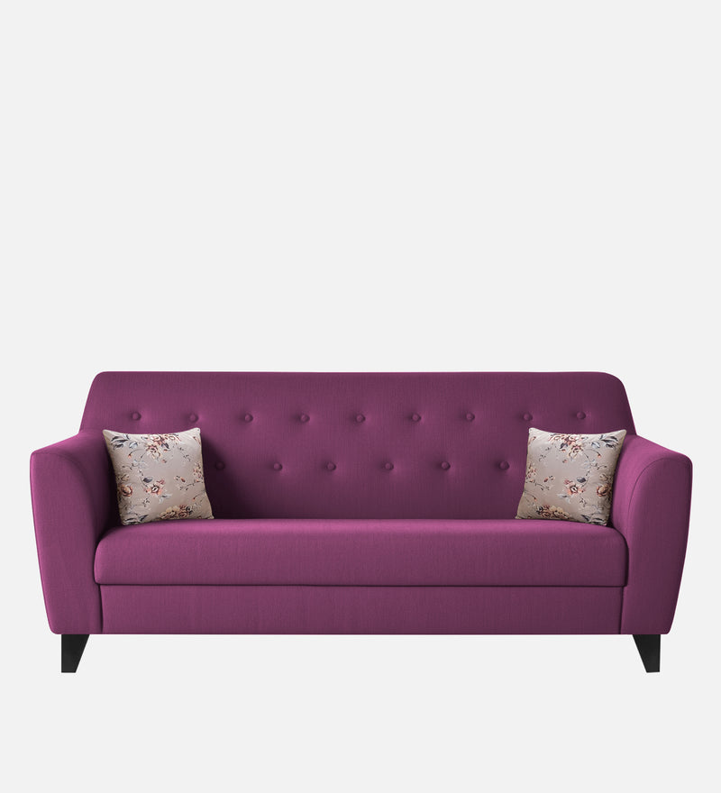 Bali fabric 3 Seater Sofa in Mulberry Colour