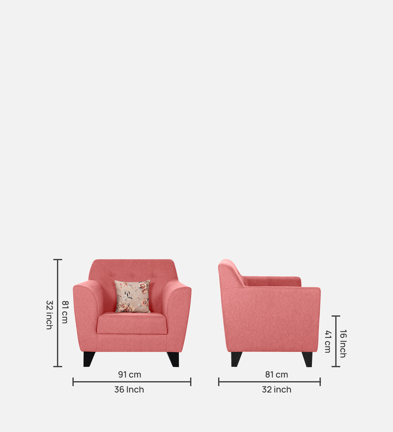 Bali Fabric 1 Seater Sofa