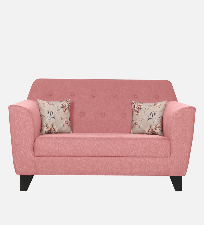 Bali Fabric 2 Seater Sofa In Pink Colour