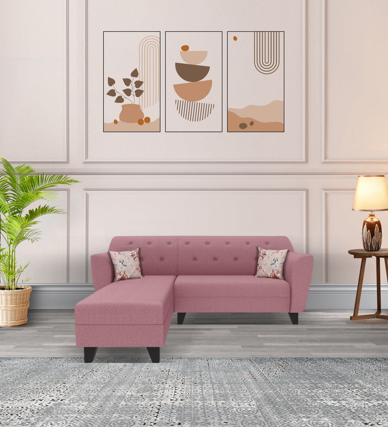 Bali Fabric 5 Seater Sectional Sofa (Left Hand Side) Pink
