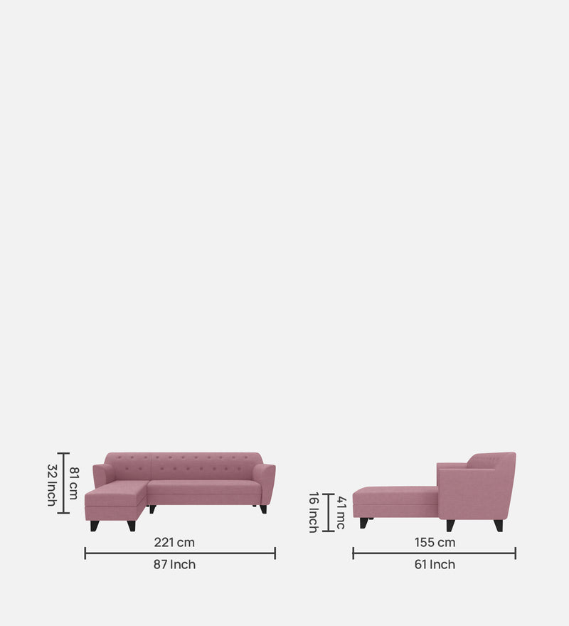 Bali Fabric 6 Seater Sectional Sofa (Left Hand Side)