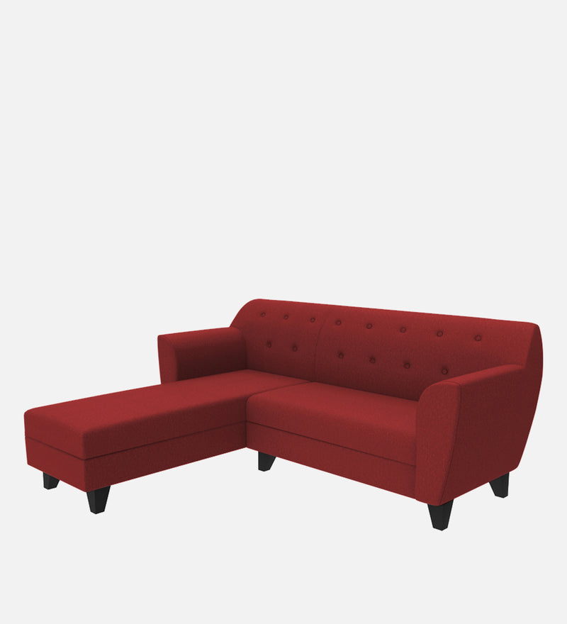 Bali Fabric 5 Seater Sectional Sofa (Left Hand Side) Red