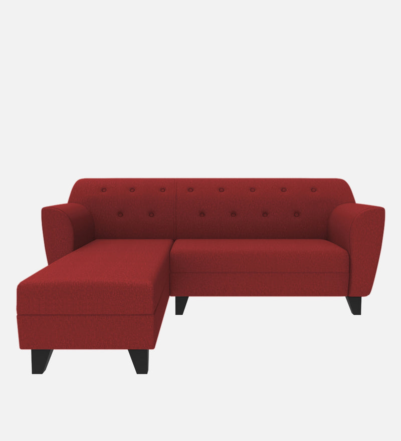 Bali Fabric 5 Seater Sectional Sofa (Left Hand Side) Red