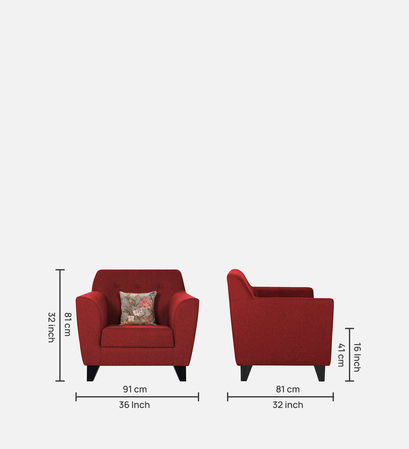 Bali Fabric 1 Seater Sofa