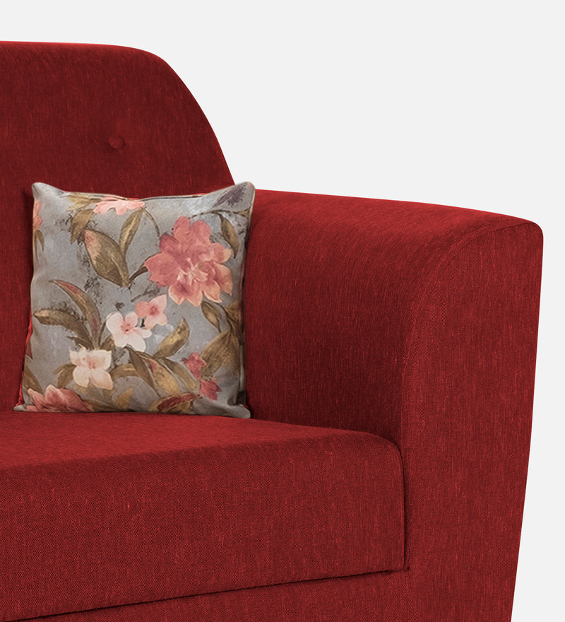 Bali Fabric 2 Seater Sofa In Red Colour