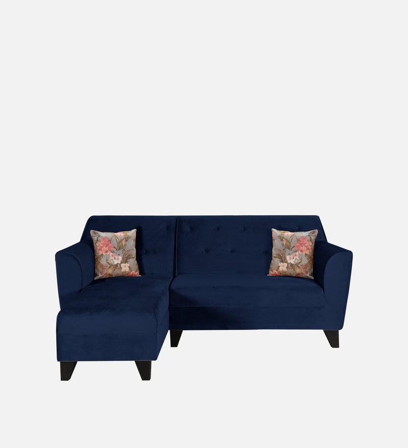 Bali Fabric 5 Seater Sectional Sofa (Left Hand Side) Velvet Blue