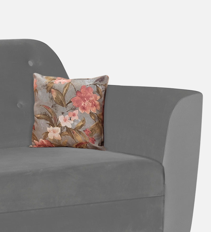 Bali Velvet 2 Seater Sofa In Grey Colour