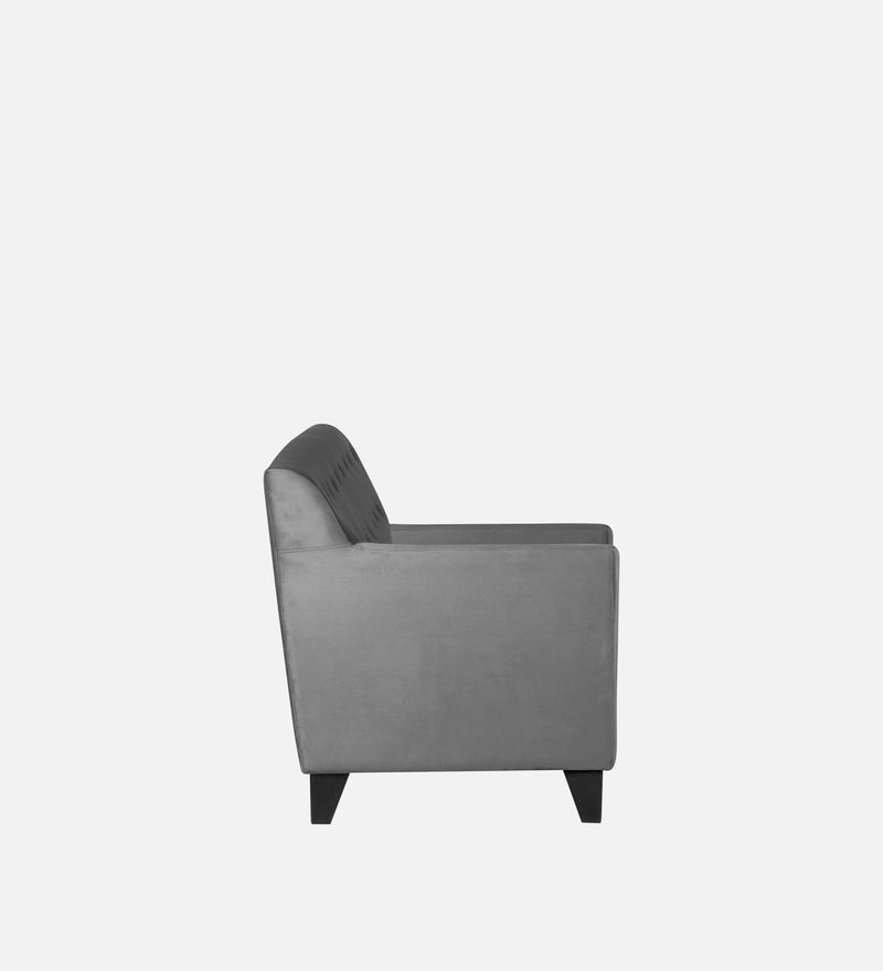 Bali Velvet 3 Seater Sofa In Grey Colour