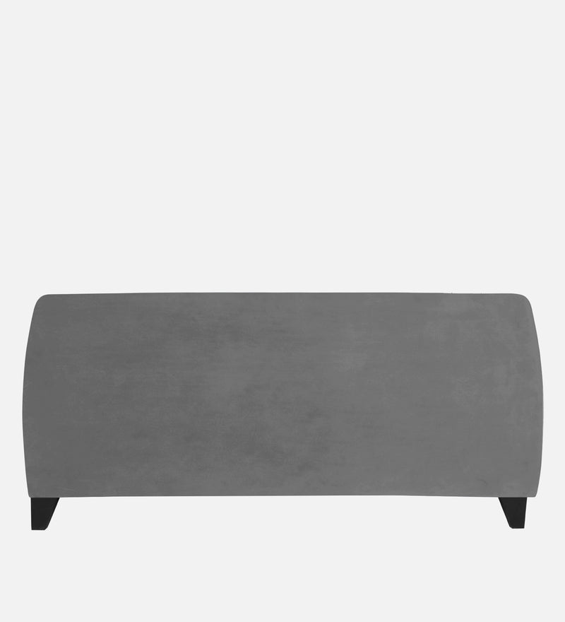 Bali Velvet 3 Seater Sofa In Grey Colour
