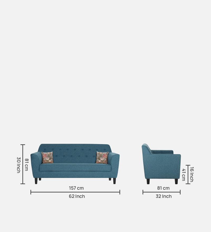 Bau Fabric 3 Seater Sofa
