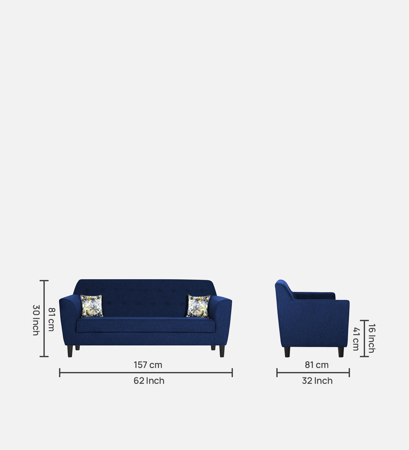 Bau Fabric 3 Seater Sofa