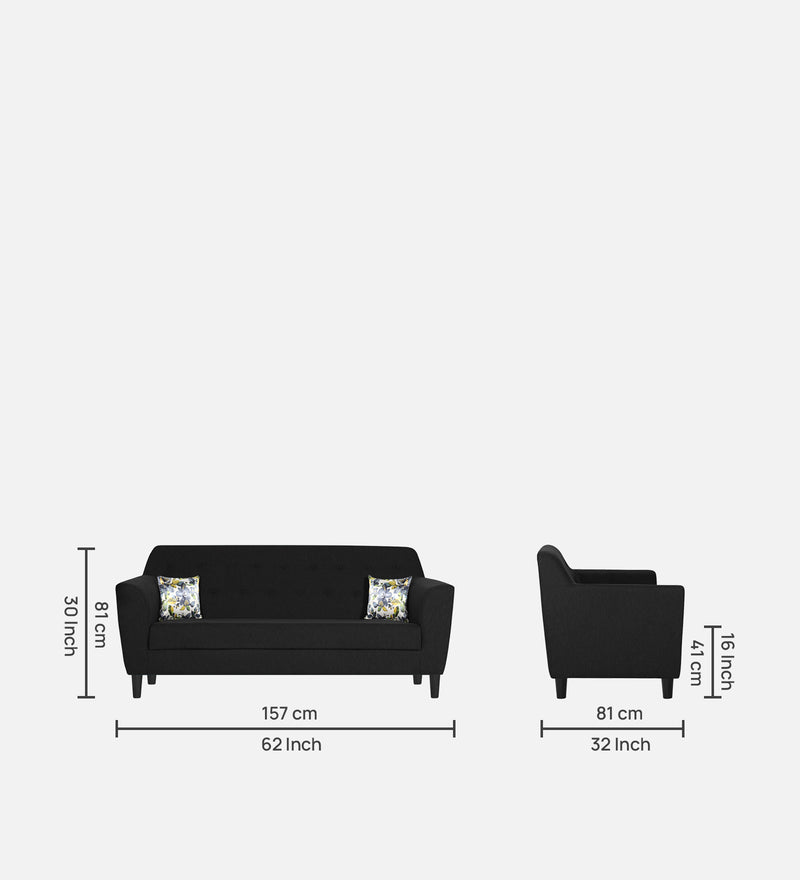 Bau Fabric 3 Seater Sofa