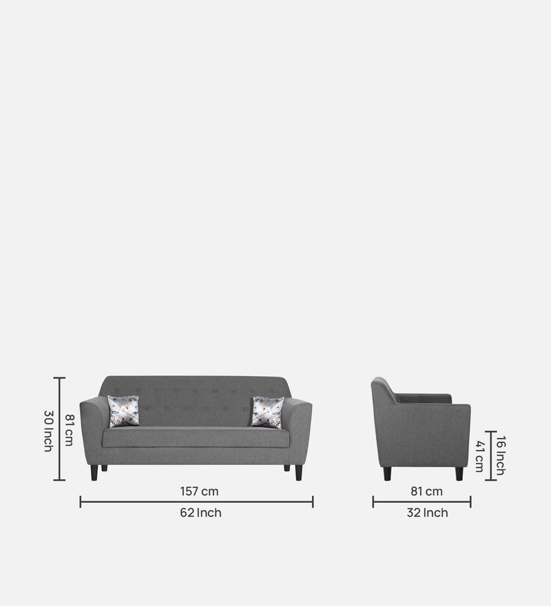 Bau Fabric 3 Seater Sofa