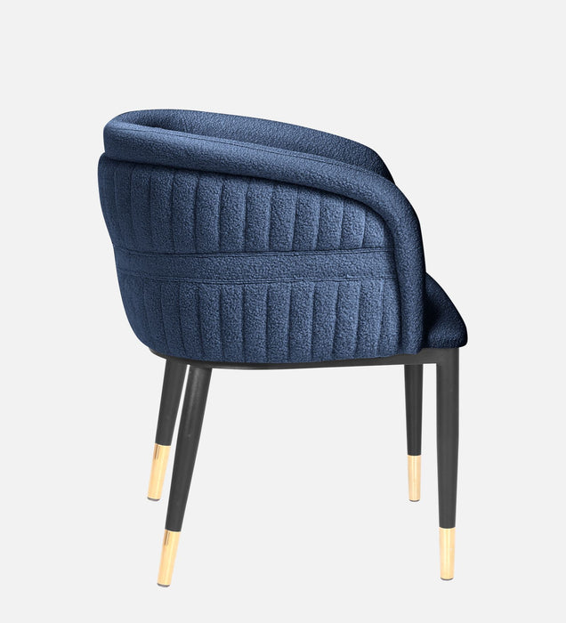 Bella Fabric Lounge Chair In Denim Blue Colour