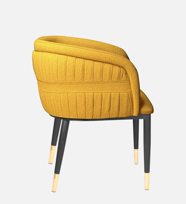 Bella Fabric Lounge Chair In Golden Fluff Colour