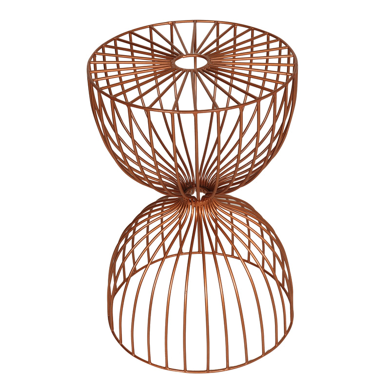 Berlin End Table in Rose Gold Finish