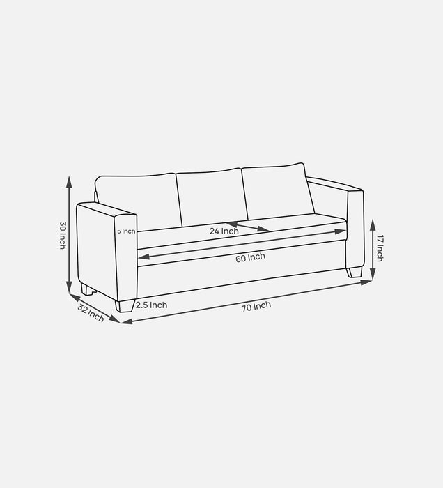 Bingo Fabric Sofa in 3 seater