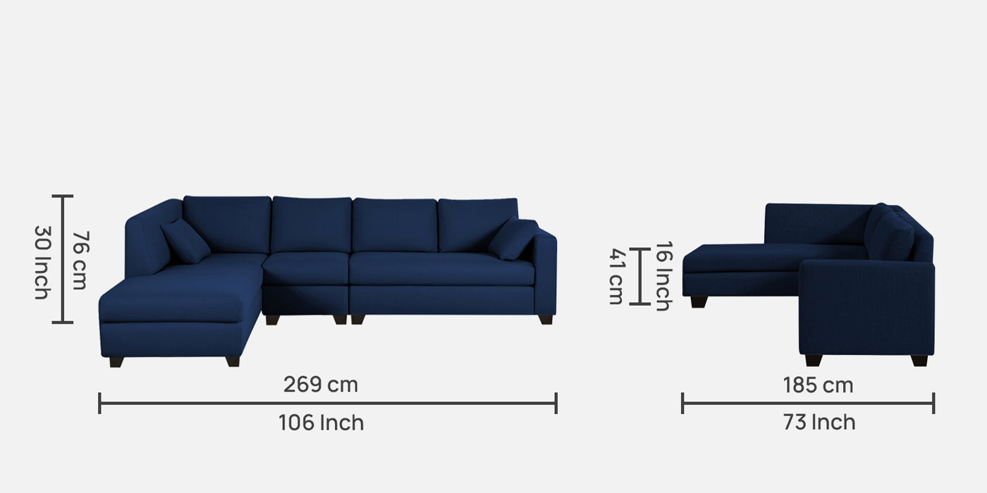 Bingo Fabric Sofa in 5 & 6 Seater in LHS & RHS Orientation