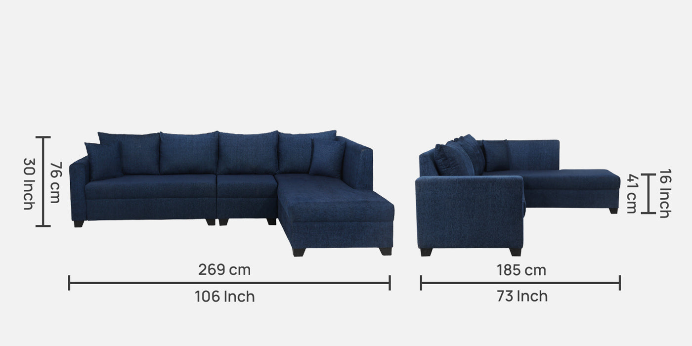 Bingo Fabric Sofa in 5 & 6 Seater in LHS & RHS Orientation